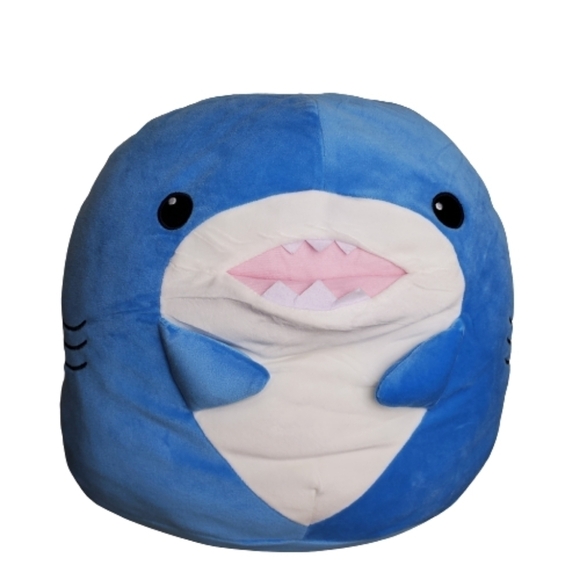 Tachippa Shark JB Very Soft Blue Stuffed Animal Pillow Plush Large 13" - Picture 1 of 11
